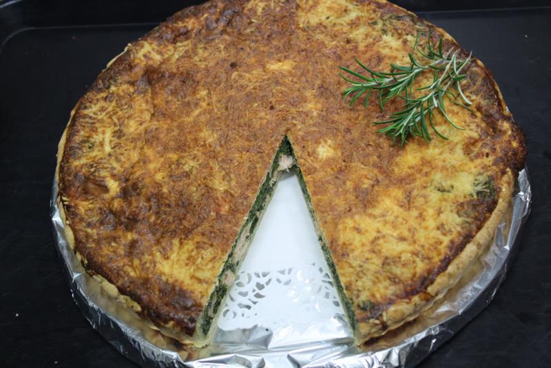 tarte saumon épinard